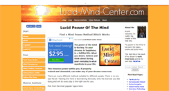 Desktop Screenshot of lucid-mind-center.com