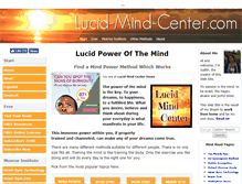 Tablet Screenshot of lucid-mind-center.com